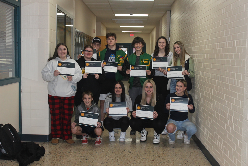 Students earn their 2nd Microsoft Office Certification